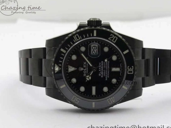Date Edition 904L A2824 W PVD Submariner V6F Blaken 1:1 Best 0213